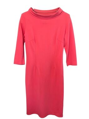 Laura Byrnes California Sabrina Dress Coral Pink Fall 2016 Pinup Girl Clothing